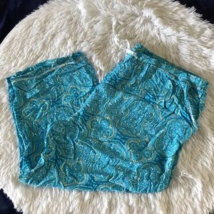 3/$20 Blue Capri Pajama Bottoms